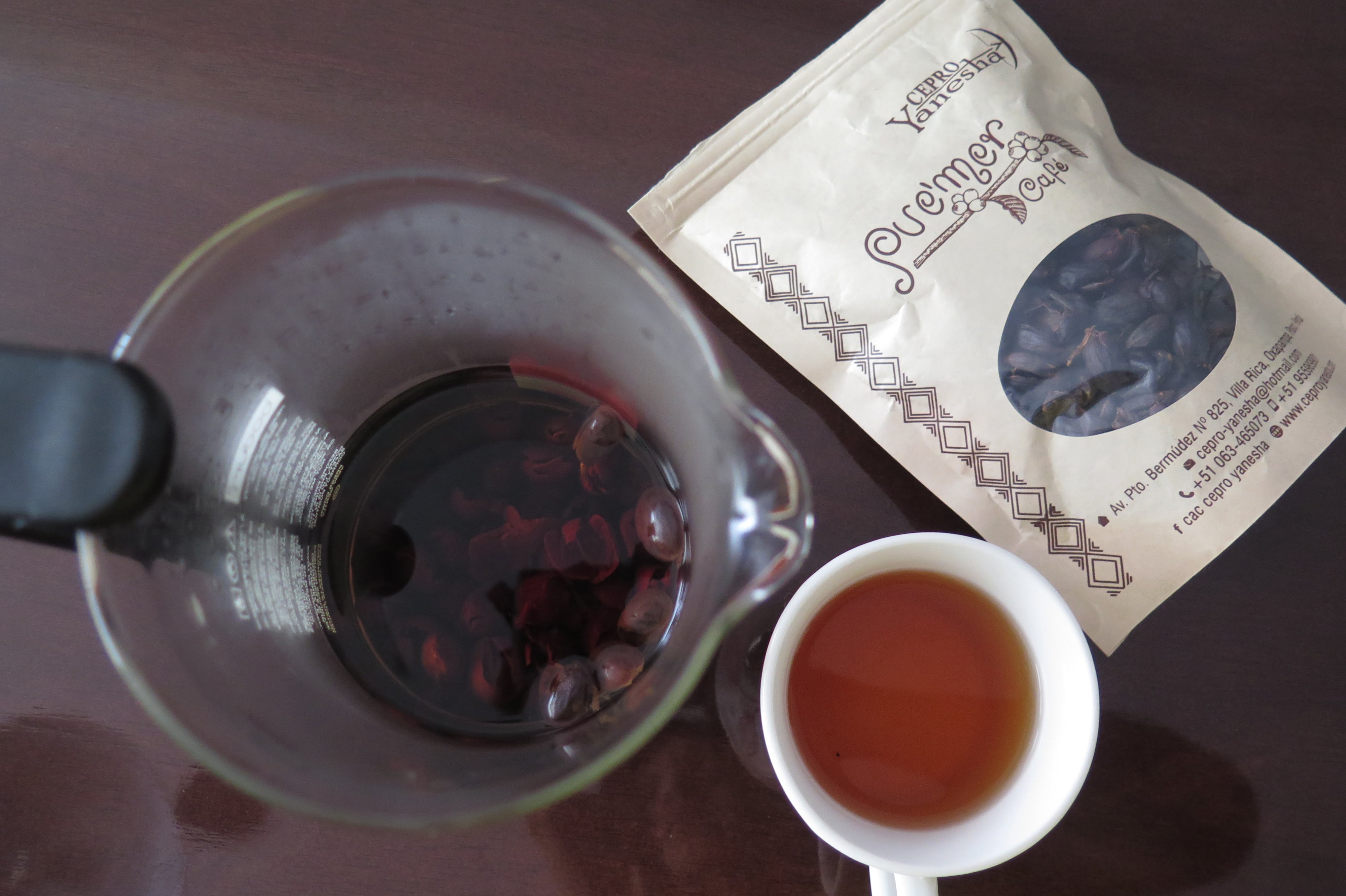 Coffee cherry tea o tu café hecho té
